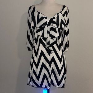 Barbie inspired striped bow tie dress